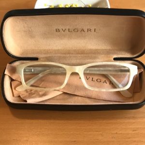 Bvlgari pearl eye glasses